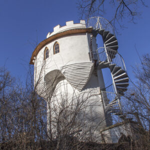 Wallwitzburg Dessau als begehbarer Aussichtspunkt