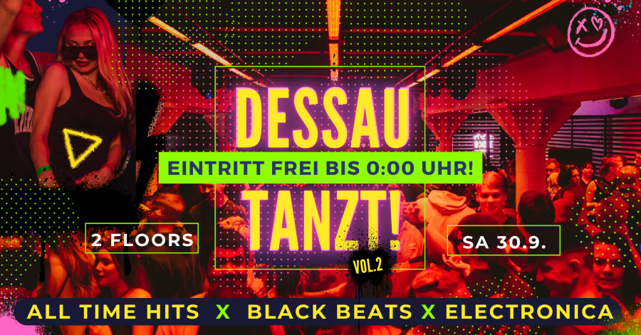 Flyer zum Event Dessau Tanzt in der Kulturfabrik