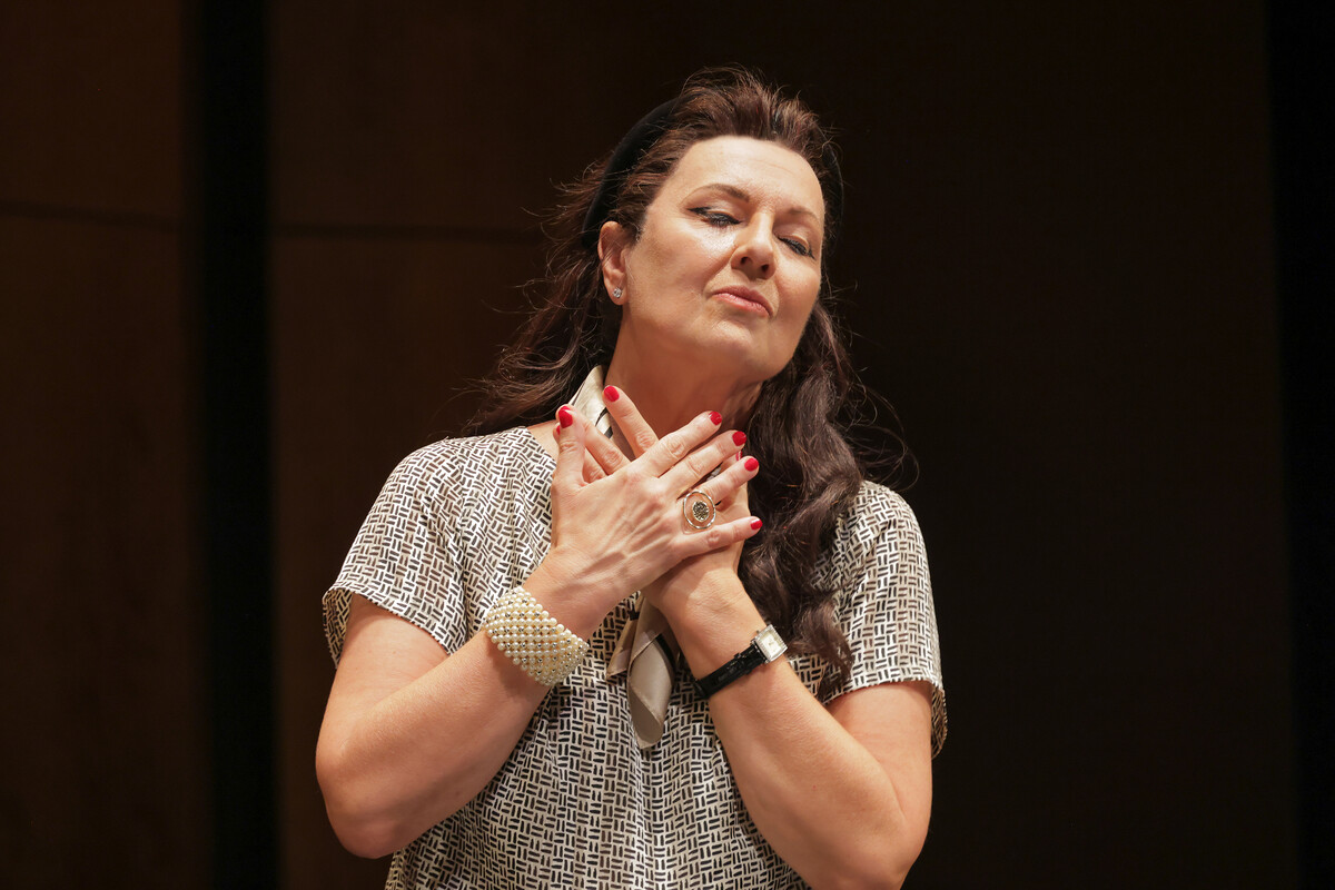 Szenenfoto aus Meisterklasse im Anhaltischen Theater Dessau, Foto Claudia Heysel