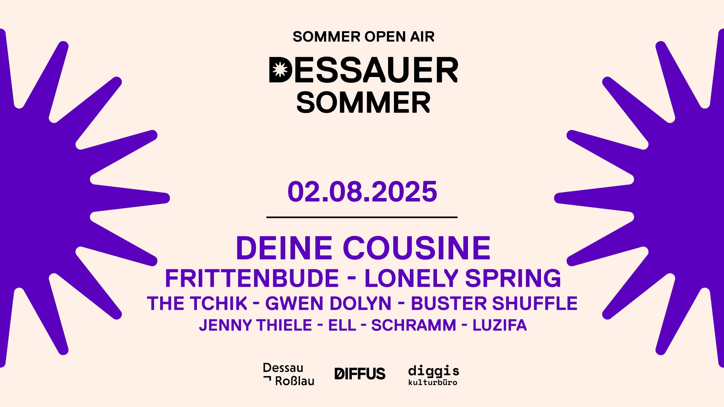 Lineup Dessauer Sommer Festival 02.08.2025