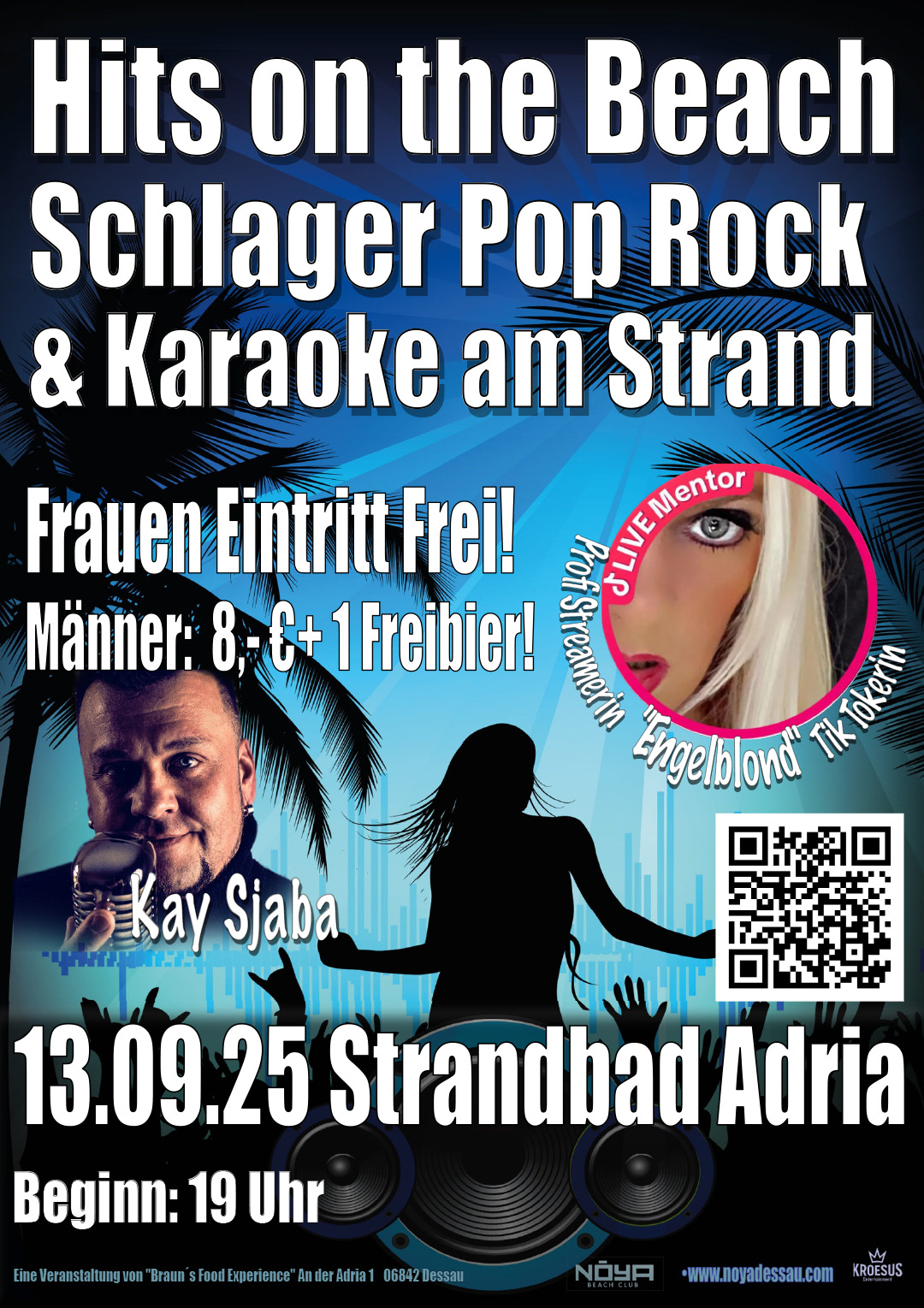 Veranstaltungsplakat Noya Beach Club