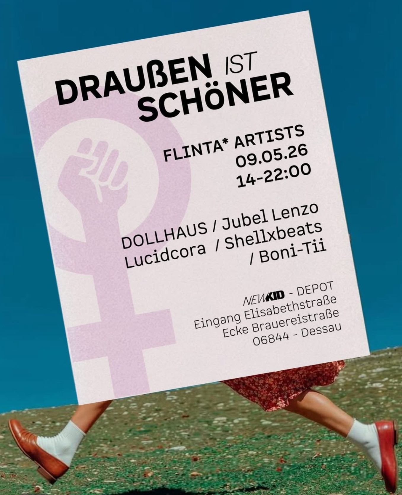Flyer Draußen ist schöner Party