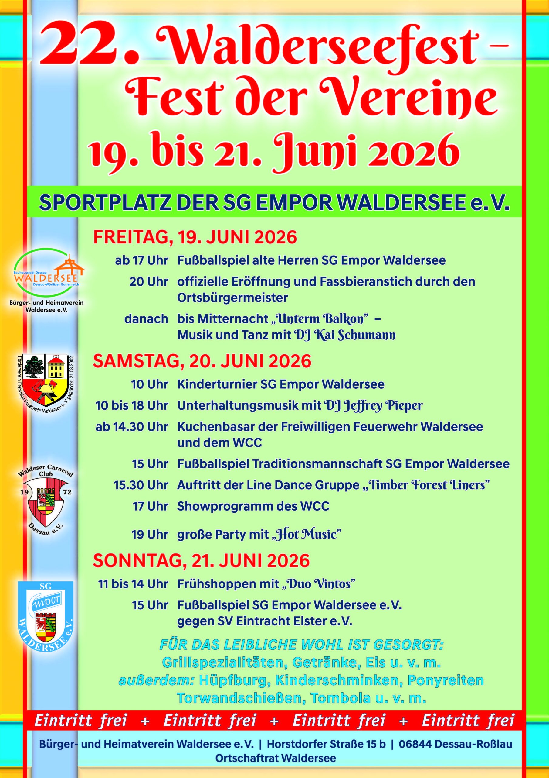 Flyer-Plakat-Walderseefest-6-2026, Grafik Veranstalter