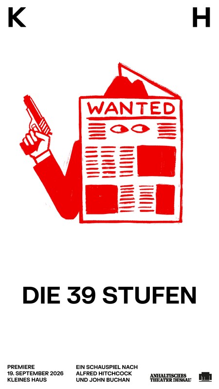 Veranstaltungsplakat Die 39 Stufen