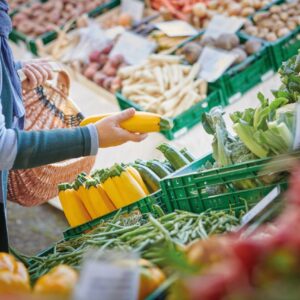 Bild vom Heimatmarkt am Gemüsestand
